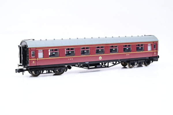 Graham Farish N Gauge 374-835 Stanier Corridor 3RD Crimson Lake No.1062 - Boxed