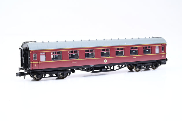 Graham Farish N Gauge 374-835 Stanier Corridor 3RD Crimson Lake No.1062 - Boxed
