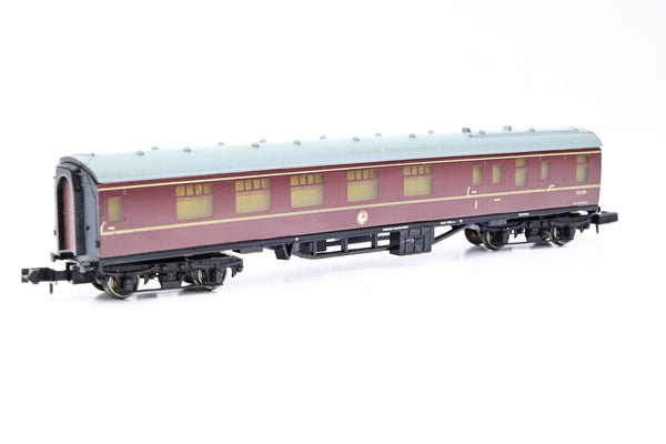 Graham Farish N Gauge 374-078C MK1 Brake Composite BCK Maroon No.E21259