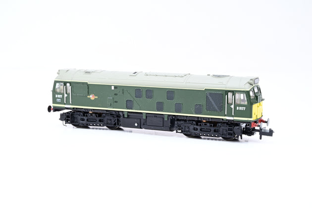 Graham Farish N Gauge 371-085A Class 25/1 BR Green Late Crest No.D5177 - Boxed
