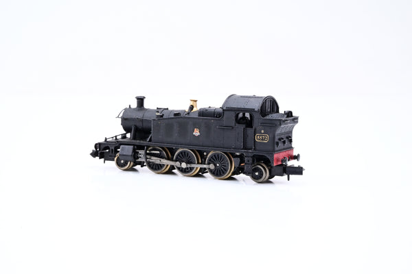 Dapol N Gauge ND048F 45XX Slope Tank BR Black Early Crest No.5572 - Boxed