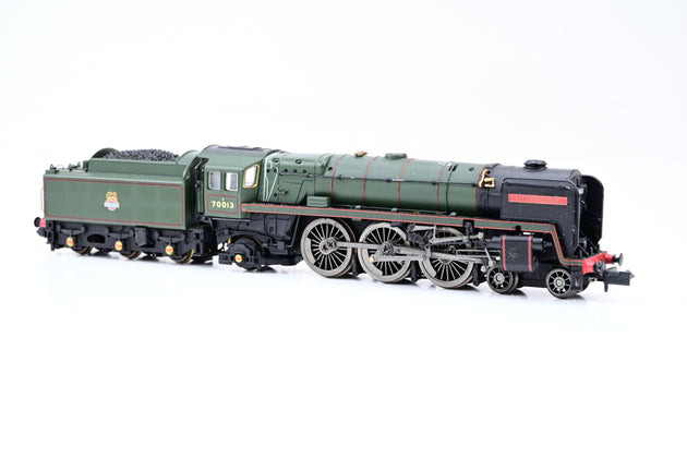 Dapol N Gauge ND-095B BR Green Early Emblem Britannia Class No.70013 'Oliver Cromwell' - Boxed