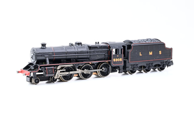 Graham Farish N Gauge 372-125 Black 5 Lined Black LMS No.5305 - Boxed