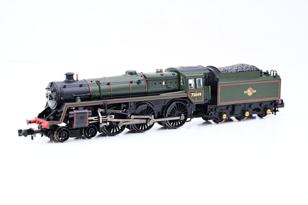 Graham Farish 372-728SF BR Standard Class 5MT BR Lined Green Late Crest No.73049 - DCC Sound, Boxed