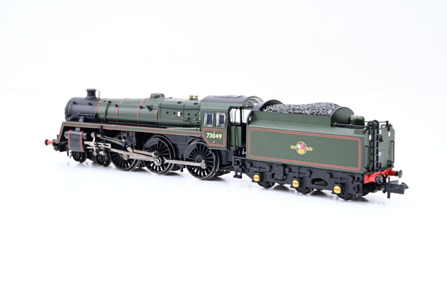Graham Farish 372-728SF BR Standard Class 5MT BR Lined Green Late Crest No.73049 - DCC Sound, Boxed