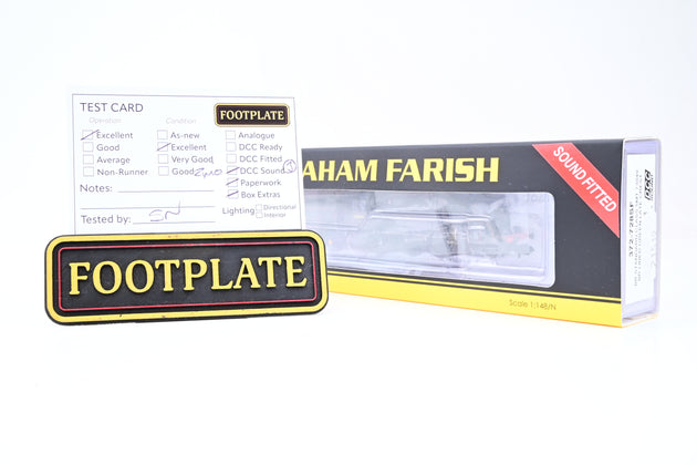 Graham Farish 372-728SF BR Standard Class 5MT BR Lined Green Late Crest No.73049 - DCC Sound, Boxed