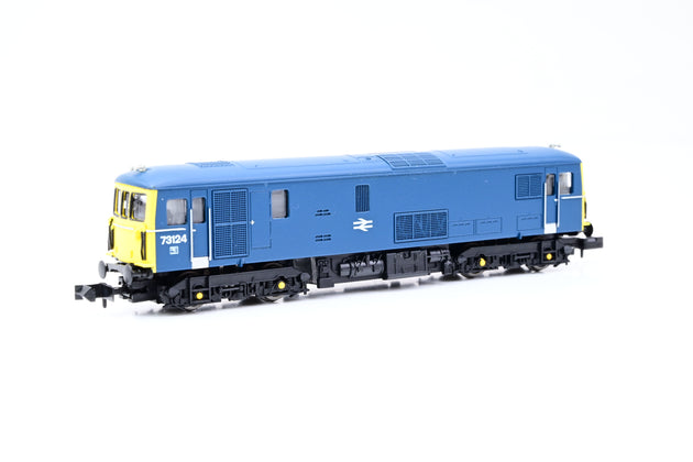 Dapol N Gauge GM2210207 Class 73 BR Blue Yellow Ends No.73124 - Boxed