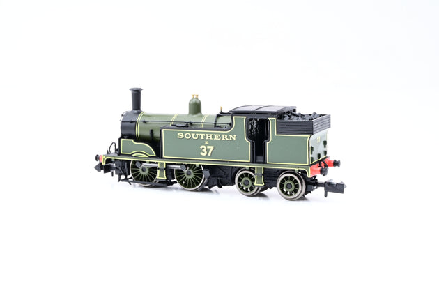 Dapol N Gauge 2S-016-005D M7 Class 0-4-4 SR Lined Green No.37 - DCC Fitted, Boxed