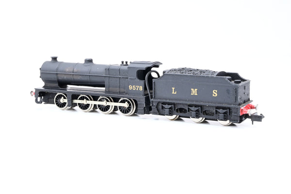 Union Mills N Gauge LMS Class 7F 0-8-0 Locomotive LMS Black Livery No9578 - Boxed