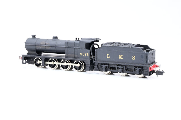 Union Mills N Gauge LMS Class 7F 0-8-0 Locomotive LMS Black Livery No9578 - Boxed