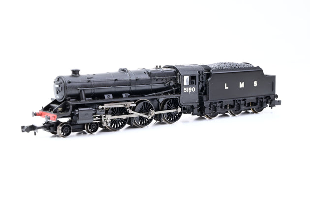 Graham Farish N Gauge 372-138 Class 5 Locomotive LMS Black No.5190 - Boxed