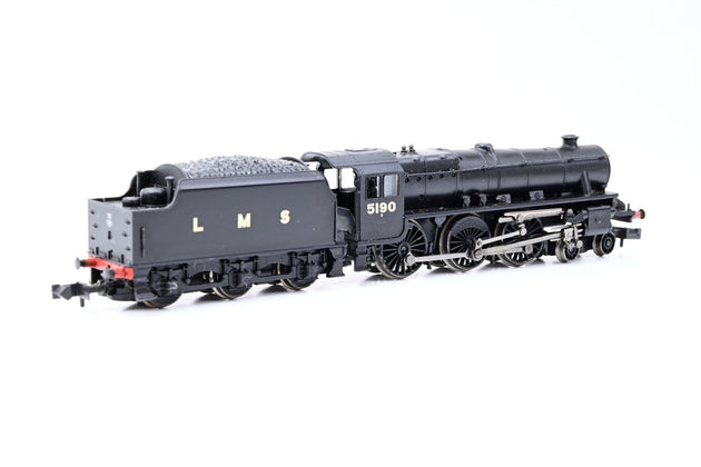 Graham Farish N Gauge 372-138 Class 5 Locomotive LMS Black No.5190 - Boxed
