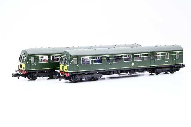 Graham Farish N Gauge 371-504 Class 101 Two Car DMU BR Green No. M51179 M56337 - Boxed