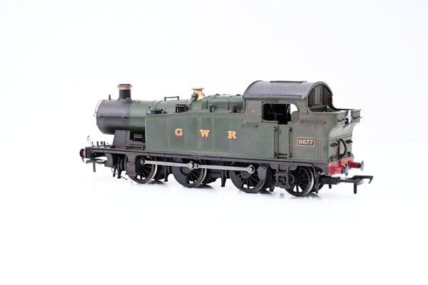 Bachmann OO Gauge 32-084 GWR Green Class 56xx No.6677 - Weathered, Boxed