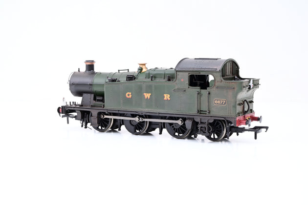 Bachmann OO Gauge 32-084 GWR Green Class 56xx No.6677 - Weathered, Boxed