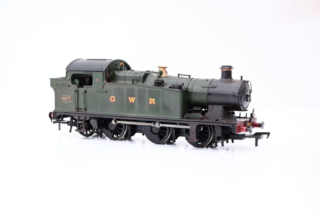 Bachmann OO Gauge 32-084 GWR Green Class 56xx No.6677 - Weathered, Boxed