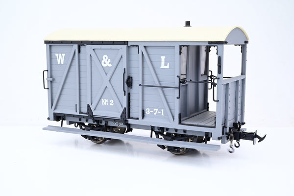 Accucraft 32mm/45mm R19-6A W&L Light Grey Brake Van No.2 - Boxed