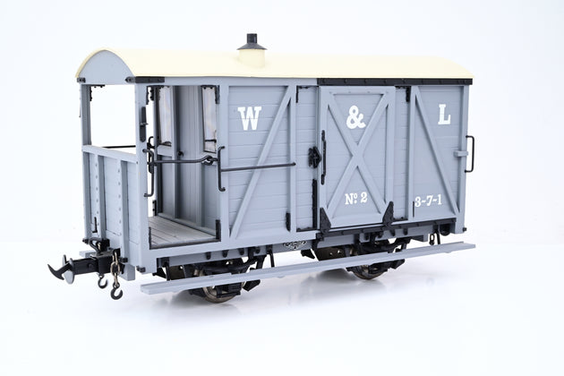 Accucraft 32mm/45mm R19-6A W&L Light Grey Brake Van No.2 - Boxed