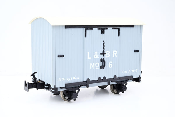Accucraft 16mm 32mm/45mm Gauge R19-2C L&B 4 Wheel Goods Van L&B Grey No.6 - Boxed