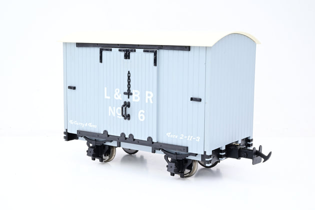 Accucraft 16mm 32mm/45mm Gauge R19-2C L&B 4 Wheel Goods Van L&B Grey No.6 - Boxed