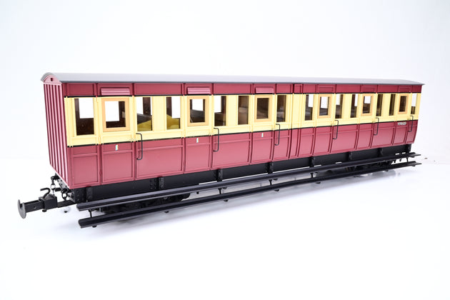 BMS / Accucraft 45mm/32mm R19-15 Isle of Man 'Pairs' Coaches, Brake/Composite Coach - Boxed