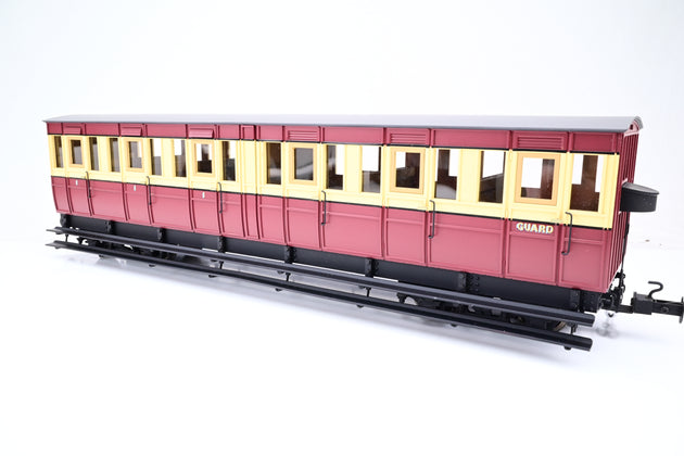 BMS / Accucraft 45mm/32mm R19-15 Isle of Man 'Pairs' Coaches, Brake/Composite Coach - Boxed