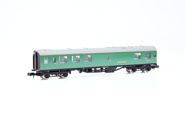 Graham Farish N Gauge 374-100 MK1 Mini Buffet RMB Green No.S1881 - Boxed