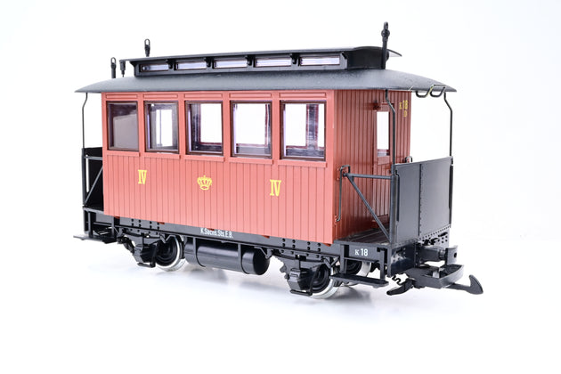 LGB G Gauge 35090 Saechsischer Personenwagen Saxon Passenger Car Brown - Boxed