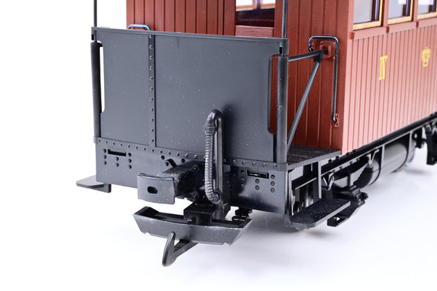 LGB G Gauge 35090 Saechsischer Personenwagen Saxon Passenger Car Brown - Boxed