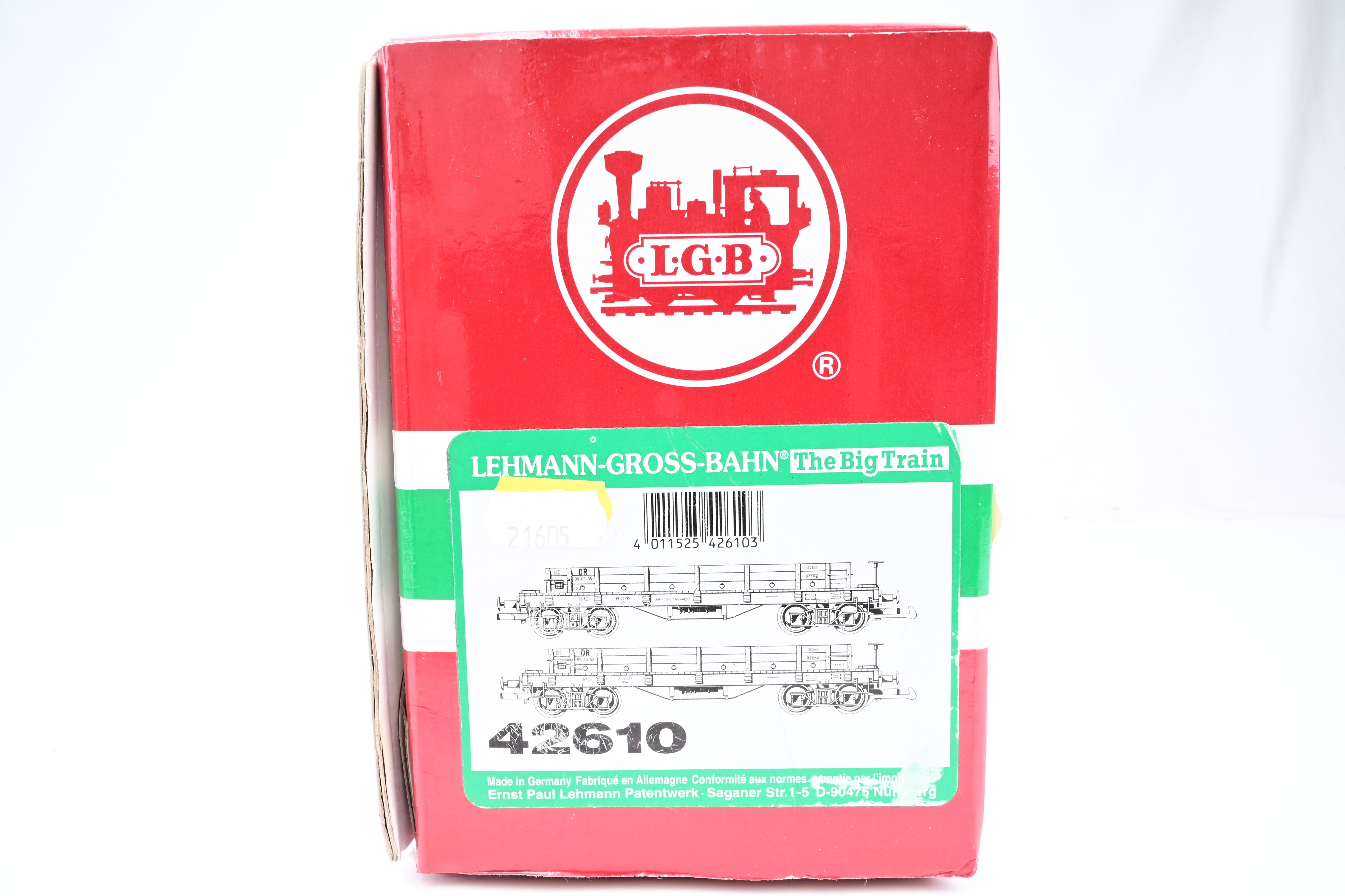 LGB G Gauge 42610 2 DR low sided gondolas No.993352 990395 - Boxed