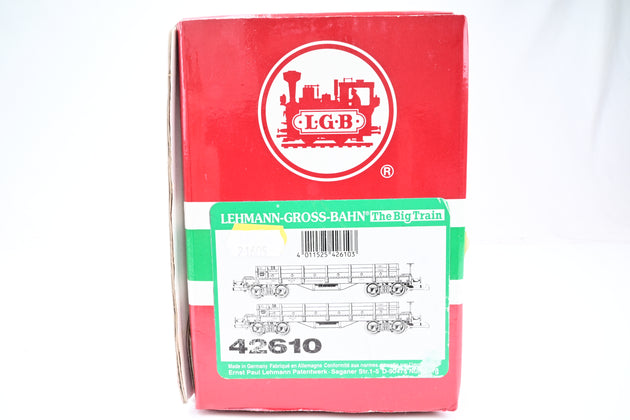 LGB G Gauge 42610 2 DR low sided gondolas No.993352 990395 - Boxed