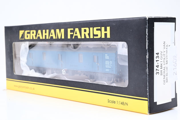 Graham Farish N Gauge 374-134 BR MK1 GUV BR Blue Motorail No.E93955 - Boxed