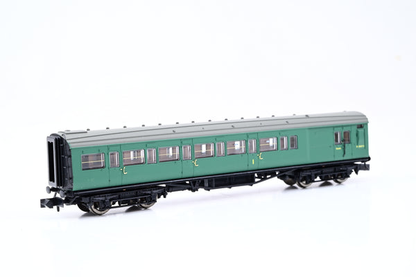 Dapol N Gauge 2P-012-375 Maunsell Coach BR Brake Composite SR Green No.6567 - Boxed