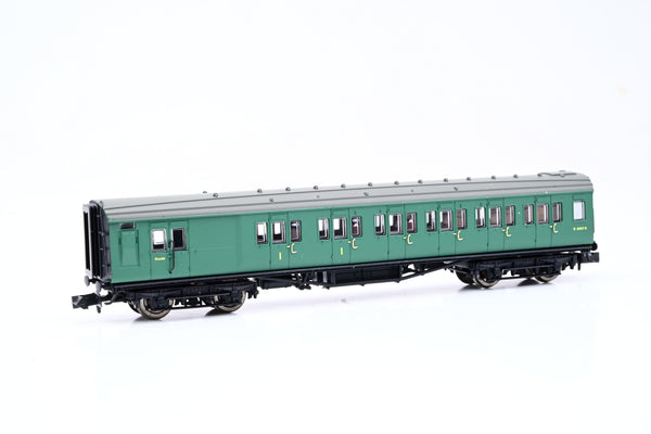 Dapol N Gauge 2P-012-375 Maunsell Coach BR Brake Composite SR Green No.6567 - Boxed