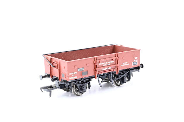 Bachmann OO Gauge 38-452 13T High Sided Open Wagon w/ Highbar BR Bauxite Late No.B476496 - Boxed