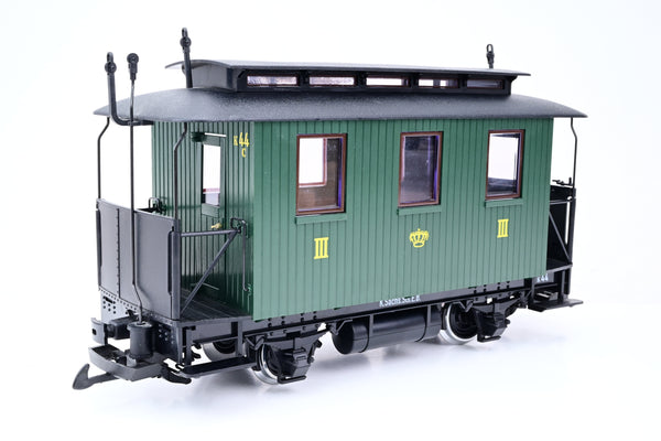 LGB G Gauge 30090 Saechsischer Personenwagen Saxon Passenger Car Green - Boxed