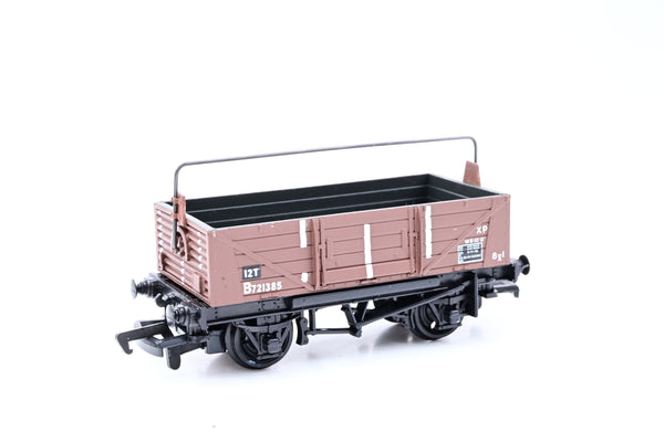 Bachmann OO Gauge 33-226 12T Shock Absorbing Wagon Hybar BR Brown No.B721385 - Boxed