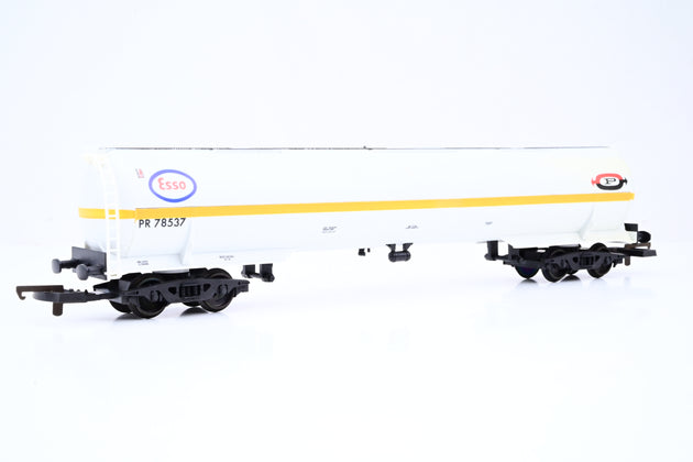 Lima OO Gauge 305645W Esso 100T Fuel Tanker Wagon White No.PR78537 - Boxed