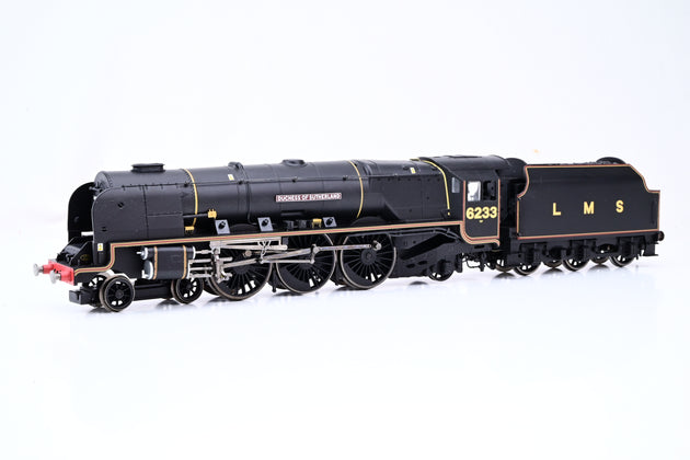 Hornby OO Gauge R3014X LMS Black Lined 4-6-2 Princess Coronation Class Duchess of Sutherland No.6233 - DCC Fitted, Boxed
