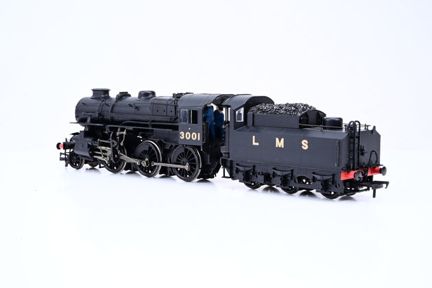 Bachmann OO Gauge 32-575 Ivatt Class 4 LMS Black Double Chimney No.3001 - DCC Fitted, Boxed