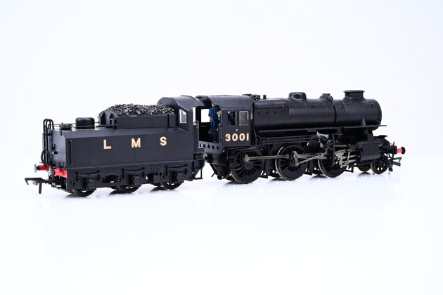 Bachmann OO Gauge 32-575 Ivatt Class 4 LMS Black Double Chimney No.3001 - DCC Fitted, Boxed