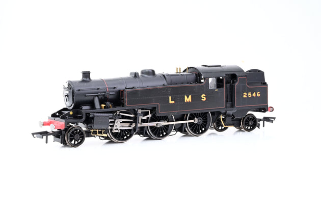 Hornby OO Gauge R2635 LMS Stanier 4MT 2-6-4 4P LMS Lined Black No.2546 - DCC Sound, Boxed