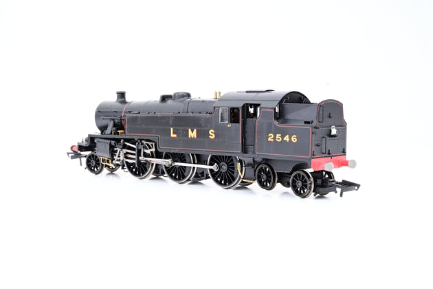 Hornby OO Gauge R2635 LMS Stanier 4MT 2-6-4 4P LMS Lined Black No.2546 - DCC Sound, Boxed