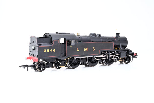 Hornby OO Gauge R2635 LMS Stanier 4MT 2-6-4 4P LMS Lined Black No.2546 - DCC Sound, Boxed