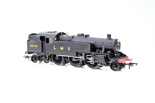 Hornby OO Gauge R2635 LMS Stanier 4MT 2-6-4 4P LMS Lined Black No.2546 - DCC Sound, Boxed