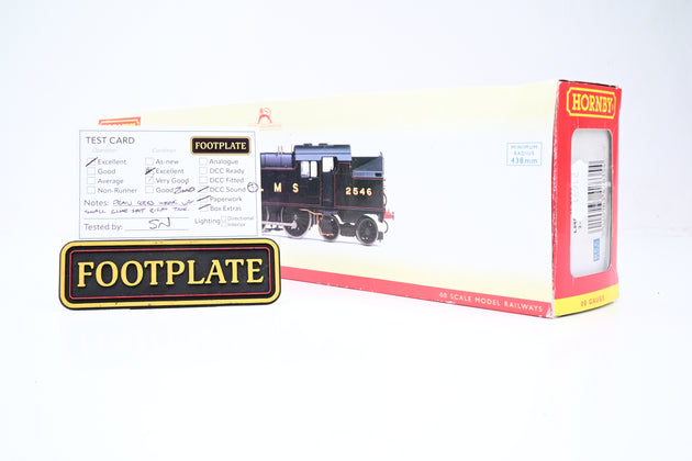 Hornby OO Gauge R2635 LMS Stanier 4MT 2-6-4 4P LMS Lined Black No.2546 - DCC Sound, Boxed