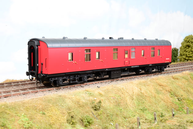 Heljan O Gauge 4967 BR Crimson Mk1 BG Full Brake Coach No.E80638 - Boxed