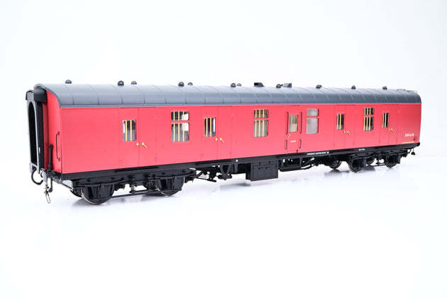 Heljan O Gauge 4967 BR Crimson Mk1 BG Full Brake Coach No.E80638 - Boxed