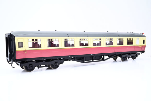 Hattons O Gauge H7-TC186-004 BR Carmine & Cream Gresley Teak Open Third Coach No.E13293E - Boxed