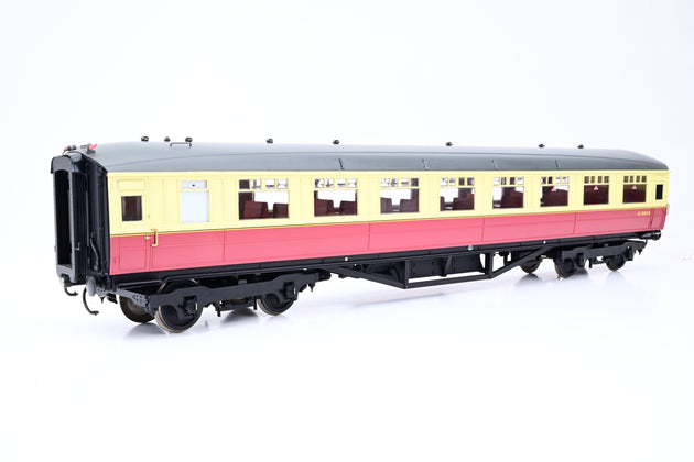Hattons O Gauge H7-TC186-004 BR Carmine & Cream Gresley Teak Open Third Coach No.E13293E - Boxed